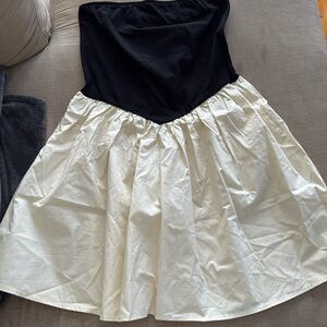 Black & cream mini bubble dress, sz M